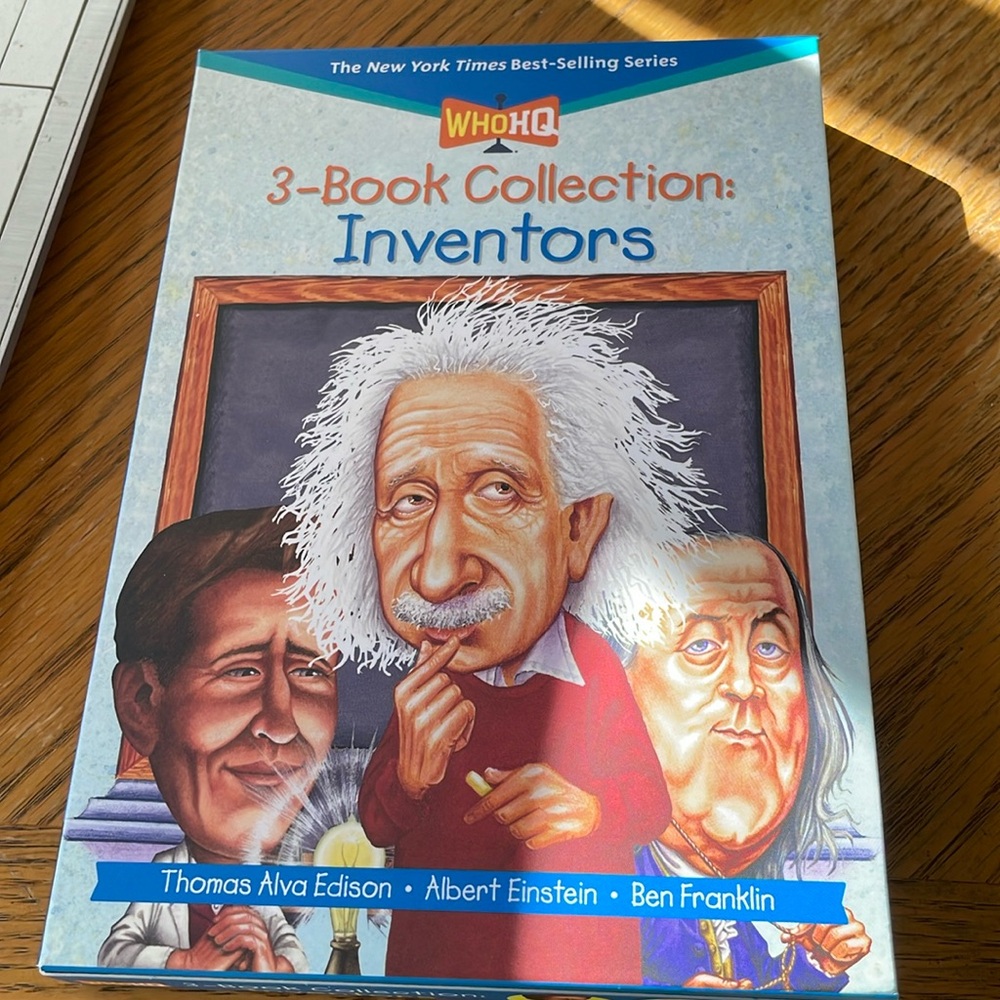Inventors 3-Book Collection Thomas Edison Albert Einstein Ben Franklin